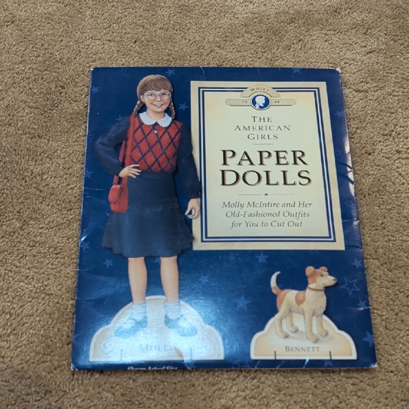 American Girl Paper Dolls Set - Green, Blue, Pink, Red - Picture 4 of 15